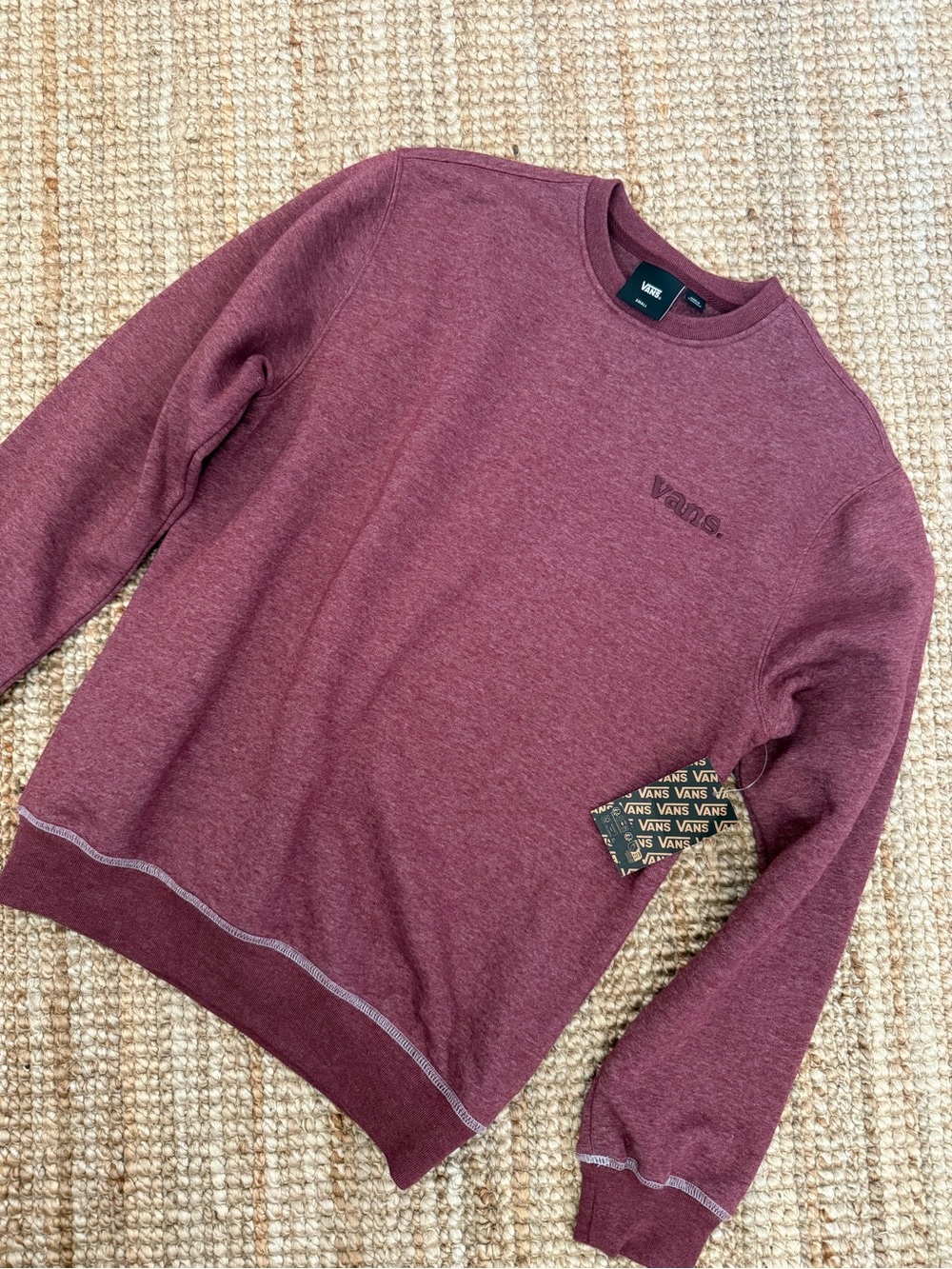 Vans Men's Maroon Crewneck Sweater NWT